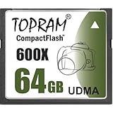 TOPRAM 64GB 64G CF CompactFlash Memory Card 600X Extreme Speed Fast UDMA6 R ....