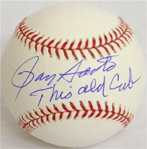 Ron Santo Autographed/Hand Signed MLB Baseball w/This Old Cub