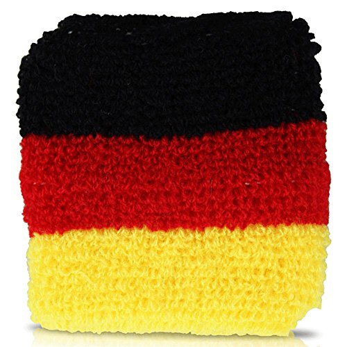 12er Pack Deutschland Schweißband Armband Fan Artikel EM 2016