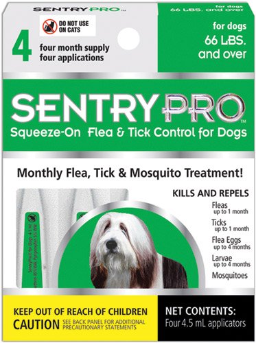 Sentry Pro Squeeze On Flea Control 66 + lb