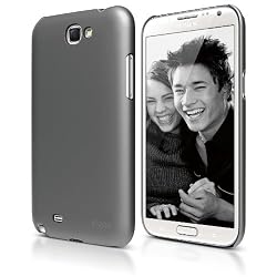 elago G6 Slim Fit Case for Galaxy Note 2 + HD Professional Extreme Clear film included - Full Retail Packaging - Semigloss Metallic Dark Gray