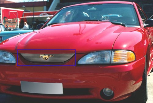 1994~1998 Ford Mustang UPPER Billet Grille w/ logo position