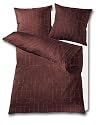 Kleine Wolke 6056301954 Bettw&auml;sche Catania 155 x 220 cm und 80 x 80 cm 2-teilig nussbraun