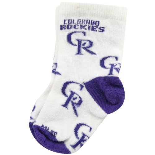 Colorado Rockies White Infant Woven Team Logo Sock