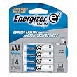 E2? AAA Lithium Battery Retail Pack - 4 Pack