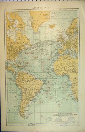 ATLANTIC OCEAN MAP SOUTH AMERICA BRITAIN AFRICA