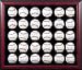 Framed 30 Baseball Display Case