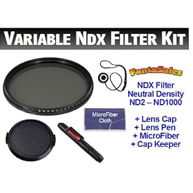 UltraPro 52mm Variable NDX Fader Filter Bundle. BONUS Included: Lens Pen Cleaner, Replacement Lens Cap, Lens Cap Keeper, Microfiber Cleaning Cloth