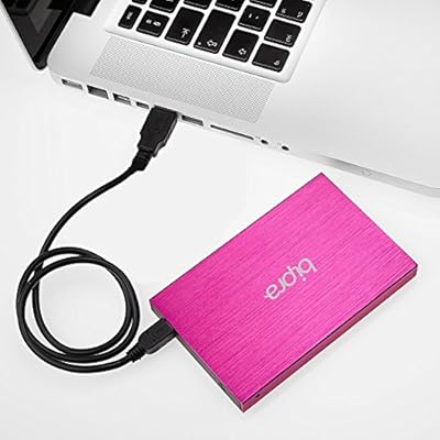Bipra 250GB 250 GB USB 3.0 2.5 inch FAT32 Portable External Hard Drive - Pink