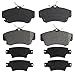 ACDelco Silver 14D841M Semi-Metallic Front Disc Brake Pad Set with Wear Sensor