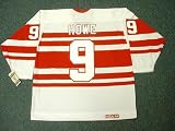 GORDIE HOWE Detroit Red Wings 1940's CCM Vintage Throwback Hockey Jersey