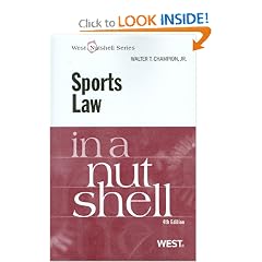 Sports Law in a Nutshell, 4th (West Nutshell Series)