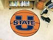 Utah State Aggies 29" Round Basketball Floor Mat (Rug)