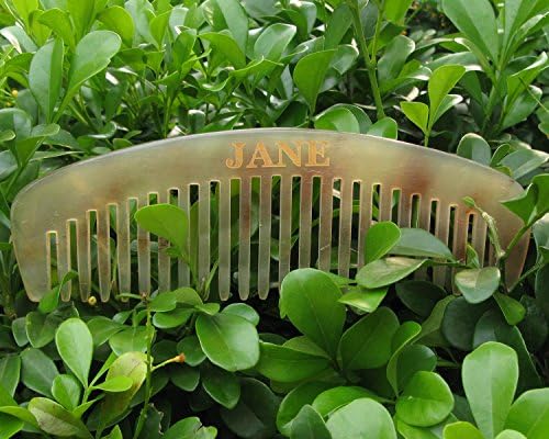 Kars Hair Combs Pocket Wide Tooth Comb Handmade Natural Horn Comb