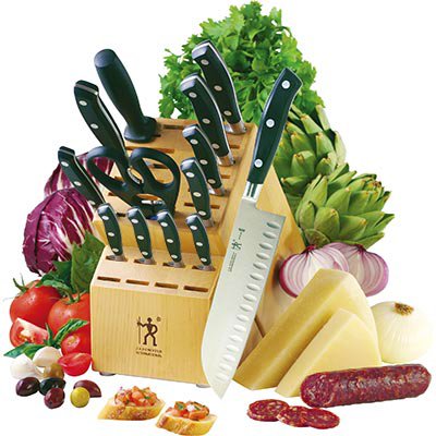 Zwilling J.A. Henckels 14-Piece Forged Stainless-Steel Cutlery Set With Birch Block