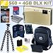 Nikon Coolpix S60 10MP Digital Camera (Platinum Bronze) + 4GB Deluxe Accessory Kit