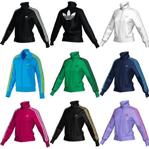 Adidas Damen Tracktop Firebird, black/running white, 44, E16499 Preisvergleich