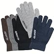 Men's Solid Color Knitted Wool Acrylic Gloves - Various Colors