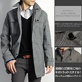 【AUTHENTIC】ライナー着脱グレンチェック・シングルトレンチコート(96H503N)