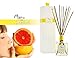 Manu Home Sale Grapefruit Reed Diffuser ~ Made with Essential Oils ~ Includes Two Bundles of Natural and Brown Sticks~
