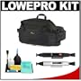 Lowepro Inverse 200 AW Beltpack Digital SLR Camera Bag (Black) + Accessory Kit for Canon Rebel XSi, XS, T1i, T2i, EOS 50D, 5D, 7D, Nikon D3000, D5000, D40, D60, D90, D300, D300s, Olympus Evolt E-30, E-450, E-520, E-620, and Sony Alpha A230, A330, A380, A450, A500, A550, A850