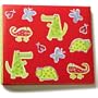 Amanda Blu Print 12 Inch by 12 Inch Postbound Album, Juvenile Critters