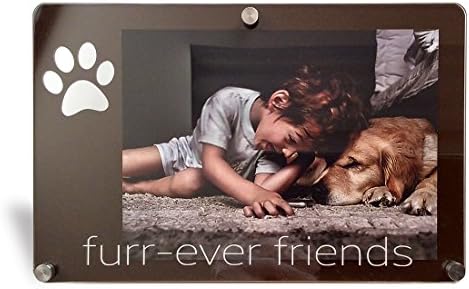 "Furr-Ever Friends" Picture Frame for 5 X 7 Inch Photo, Brown