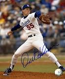 Orel Hershiser Autographed/Hand Signed Los Angeles Dodgers 8x10 Photo (White Jersey)