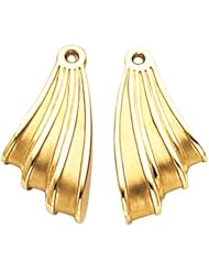 Pair of 18K Yellow Gold Earring Jackets -- LIFETIME WARRANTY