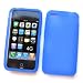 Apple iPhone 4 & 4S Skin Case Protector (AT&T) Soft Silicone "Basket Weave Texture Grip" Blue