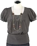 Fossil Blouse - Hannah (Color: Black Ink)