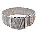 Wrist And Style Perlon Watch Strap (20mm, Light Grey)
