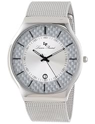 Lucien Piccard Womens LP-110841-02S  Silver Textured Dial Stainless Steel Watch