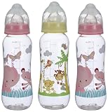 Fisher Price Boxed Bottles, Pink/Yellow, 8 Ounce, 3 Pack