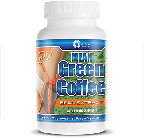 Mean Green Coffee Bean Extract 800mg Is Pure Weight Loss 100% Natural Beans with 50% Chlorogenic Acid Less Than 5% Caffine No Fillers Trusted and Reccomended By Dr Oz