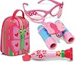 Melissa & Doug PACK: Lunch Bag + Sunglasses + Binoculars + Flashlight (Pink)
