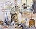 Photographic Prints of Blacksmith at work in his forge from Mary Evans