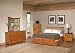 Twin Brooklyn with Raised Panel Footboard (Caramel Latte) by Atlantic Furniture