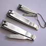 3pc NAIL CUTTER SET small & two larges-one w/STRAIGHT CUTTING EDGE