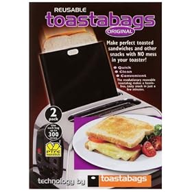 Pack of Two Non-Stick Re-usable Toaster Bags