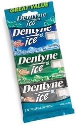 Dentyne Ice 3-Flavor Variety Pack Sugarless Chewing Gum, 12-Piece, 3-Count Multi-Packs (Pack of 20)