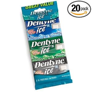 Dentyne 3-Flavor Variety Pack Sugarless Chewing Gum, 12-Piece, 3-Count... by Dentyne