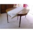 Hand Embroidered Cream and Ecru Runner with Grapes