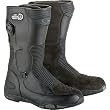 AXO Freedom GT WP Men's Street Bike Racing Motorcycle Boots w/ Free B&F Heart Sticker Bundle - Black