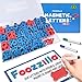 FOOZZILLA Magnetic Letters Classroom Kit with Double-Sided Magnetic Board - ABC Learning and Spelling Foam Alphabet Magnet Letter Set for Kids, Teacher and School