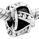 Pandora Style Charm Bead Decorated Drum Symbol European Beads Chamilia Biagi Compatible