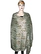 Olive Green Womens Wrap Jamawar India Pashmina Shawls Wrap Sofa Throw