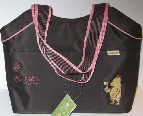 Classic Pooh Diaper Bag Stroller- Brown