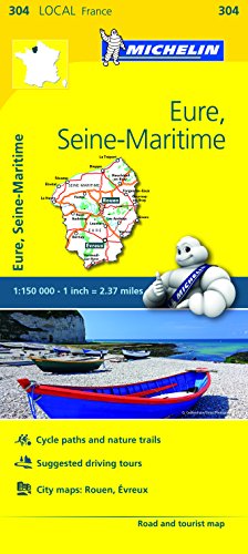 Michelin FRANCE: Eure, Seine-Maritime Map 304 (Maps/Local (Michelin))