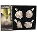 Seashell Pewter Tablecloth Weights - Set of 4